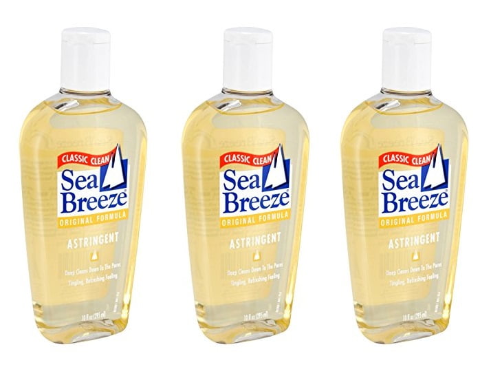 Sea Breeze Astringent Original Size: 10 Oz + 3 Count Eyebrow Trimmer LEROSETT Organic Acne Treatment/ Mask 2.5 oz